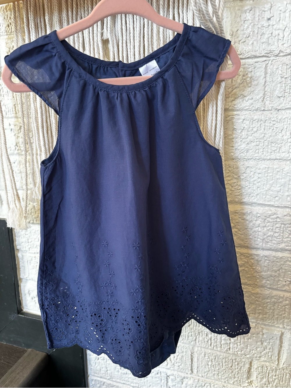 Carter's Navy Eyelet Swing Camisole